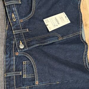 White Crop Top and Denim Skirt